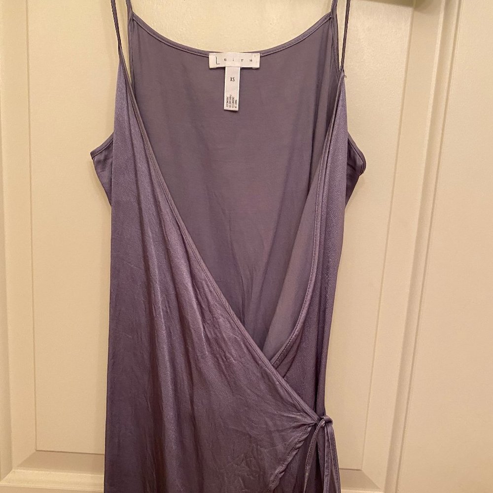 Purple Satin Tank Top